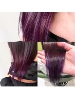 ディーリンク 南橋本店(HAIR MAKE DLINK) 派手色 パープル