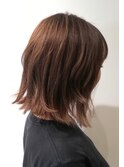 外ハネミディアムボブ