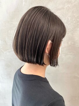 ペスカ 長町南店(pesca) オリーブブラウン×ミニボブ (ブリーチなし) OIKAWA