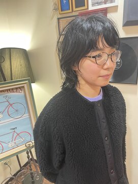 ヘアアンドスペース ベロン(hair&space velon) 前髪パーマウルフ