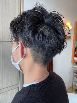 エス ハート オブ ヘアー 名東店(Heart of HAIR) 【ES 川原】 Men's Style #07 ツーブロックナチュラルパーマ