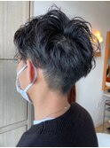【ES 川原】 Men's Style #07 ツーブロックナチュラルパーマ