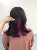パープルピンク×ダブルインナーカラー