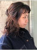 伸ばし中の方にクセ気風パーマ【uiic stylist rira】
