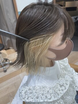 ロンド レグリーズ 立川(Lond leglise) インナーカラー/イヤリングカラー/ケアブリーチ/ブリーチ/立川