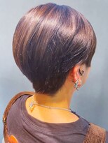 美容室フルール&nbsp;20代30代40代大人可愛いアッシュベージュハイライトショート