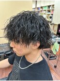 刈り上げマッシュ ツイストスパイラルパーマ ツイストパーマ