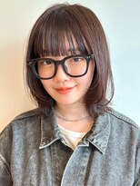 ノイカーム(noi Calm) 顔周りレイヤーカットグレージュカラーくびれボブショートカット