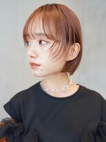 ニコ トウキョウ 渋谷(nico TOKYO)&nbsp;切りっぱなし/ボブ/ピンクブラウン