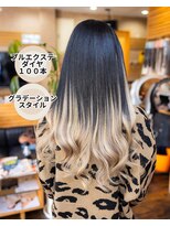 ヘアーメイク ダンス(hair make DANCE) プルエクステダイヤ１００本 +カラー グラデーションスタイル