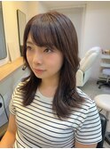 大人韓国風レイヤーカット 小顔前髪カット