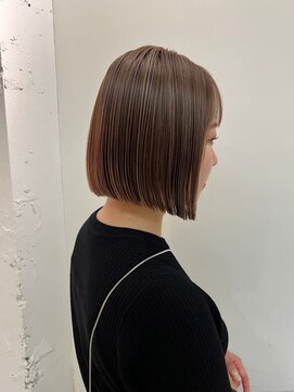 メロウマン(mellowman) 前下がりボブ20代30代40代ハイライトブリーチダブルカラー立川