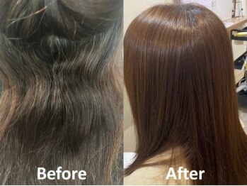 ゲート ヘアー クリエイティヴ(GATE HAIR CREATIVE)の写真/《扱いやすい美髪へ＊》髪質改善◎気になるうねりも毛先まで指通りなめらかに♪朝のスタイリングも簡単！