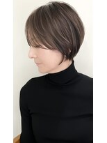ゴカン バイ ジル ブラン 名古屋(Gokan by JIL BLAN)&nbsp;ハイライトバレイヤージュダブルカラーショートカット30代40代