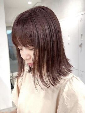 ハオ(hao) 【hao渋谷】akane ピンクカラーくびレイヤー10代20代30代