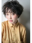 小顔補正カットオリーブブラウンフェザーショートv浦和20代30代
