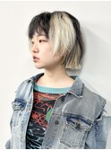 ＊顔周りレイヤーミディアムウルフミディアムレイヤー30代40代2