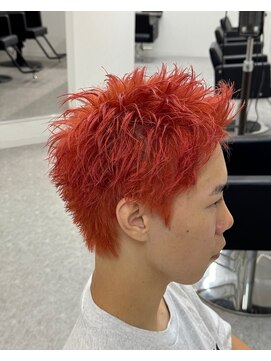 ブライト(BRIGHT) スパイキーショートレッド静岡メンズパーマ
