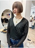 切りっぱなし/ミニボブおくれ毛前髪万代新潟