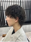 ツイストスパイラルツイスパウルフカットメンズパーマ【大和】