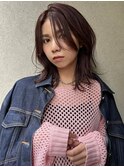 【 ミディアムレイヤー × スモーキーピンクブラウン 】浅野美紀