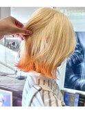 ブロンド×オレンジ