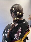 サイド編みおろし