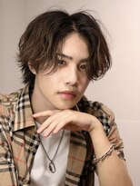 ルーシー 川越(LUCEY) センターパートフェザーパーマシャドウパーマメンズパーマ