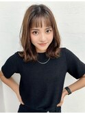 20代30代◎冬の暗めカラー×くびれレイヤーカットで小顔美人