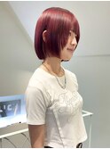 ワインレッド/ケアブリーチ/ブリーチ/表参道/原宿
