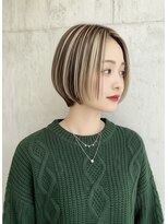 テラス トヨタ(Telasu Toyota)&nbsp;ハイライトでコントラスト強めに◎ボブをオシャレに