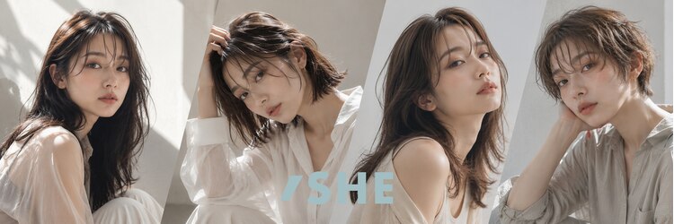 シー 岡崎(,SHE)のサロンヘッダー