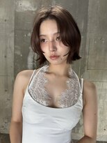サイン 韓国ボブ 渋谷(SIGN)&nbsp;タッセルボブお洒落レイヤーカットブリーチなしダブルケアカラー