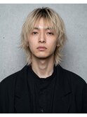 ニュアンスウルフナードヘア抜きっぱなしブロンドシャギーカット