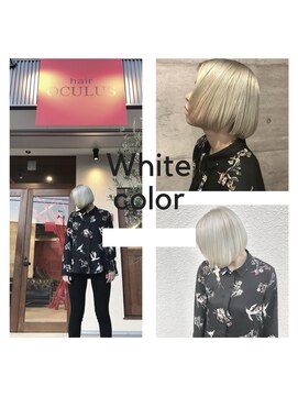 オクルス(OCULUS) ホワイト×ショートミニボブ【OCULUS】