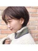 大人かわいい耳かけショート