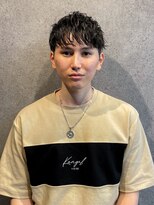 フジヤマバーバーショップ アジト(FUJIYAMA BARBER SHOP ajito)&nbsp;バーバーフェード七三マッシュウルフ【田中美旺】b723