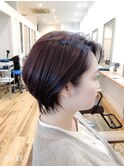 大人小顔ハンサムショート 30,40代人気 サイドひし形