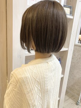 キャアリー(Caary) 福山市美容室Caary 人気 ナチュラル フレンチワンカールボブ