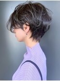 【morio池袋】美しくてかっこいい黒髪風グレージュショート♪