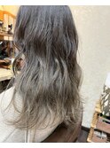 バレイヤージュカラー☆シルバーアッシュ