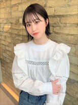 ビーハイブ 一番町店 アヴェダ(BEHIVE) プツンと感がかわいい耳掛けボブスタイル