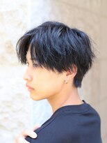 メンズフィール 東梅田店(MENS FEEL)&nbsp;ナチュラルツイストセンターパートウルフショートコンマヘア