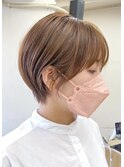 [代々木]ナチュラルピンクスイートAラインの甘辛ショートボブ