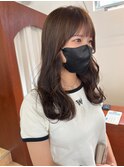 大人可愛い20代30代40代小顔くびれロング×ラテベージュ