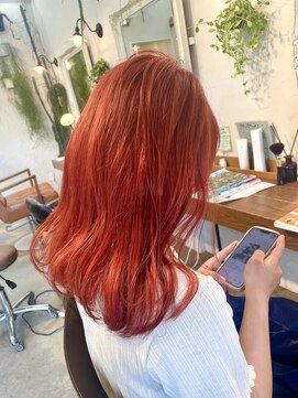 ヘアサロン テラス(Hair salon TERRACE.) レッドオレンジ☆