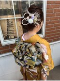 成人式ヘアーセット、着付け