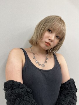 ロンドソレイユ 池袋(Lond soleil) ボブ/前髪カット/レイヤーカット×ケアブリーチ/デザインカラー