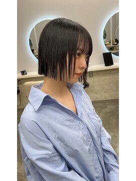 サンド 鹿児島中央(sand) @sei___sandイメチェン/切りっぱなしボブ/鹿児島中央駅