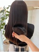 【森千晶】艶髪透明感ココアブラウン/大人フェミニンロング
